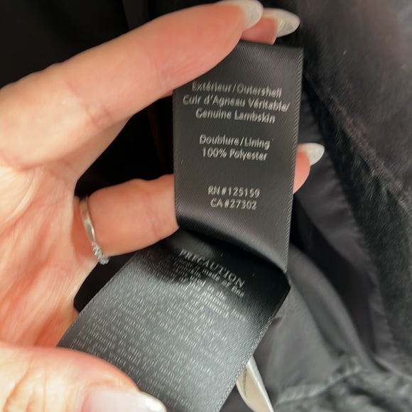 Mackage Black Leather Jacket - Picture 7 of 8